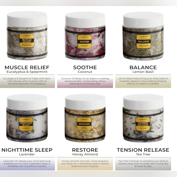 New Epsom Bath Salts Gift Basket Set - Picture 7 of 12